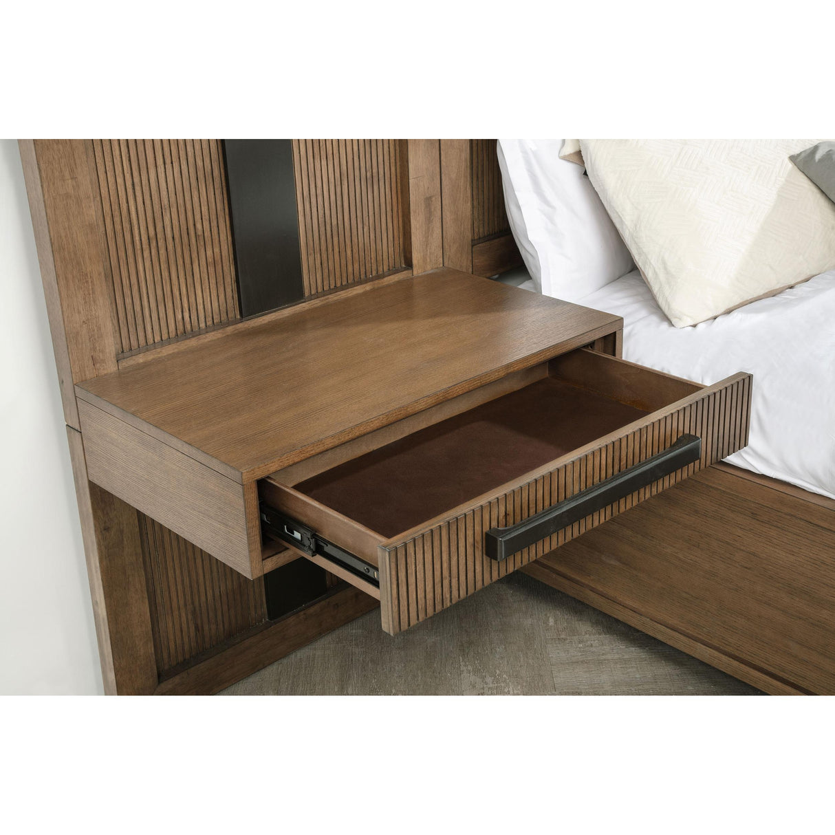 Coaster Furniture Terrace 224900Q-S3P Queen Wall Panel Storage Bed - Ash Brown IMAGE 6