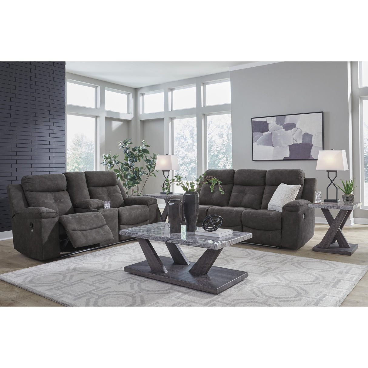 Benchcraft Brysonview 6360594 Double Reclining Loveseat with Console IMAGE 10