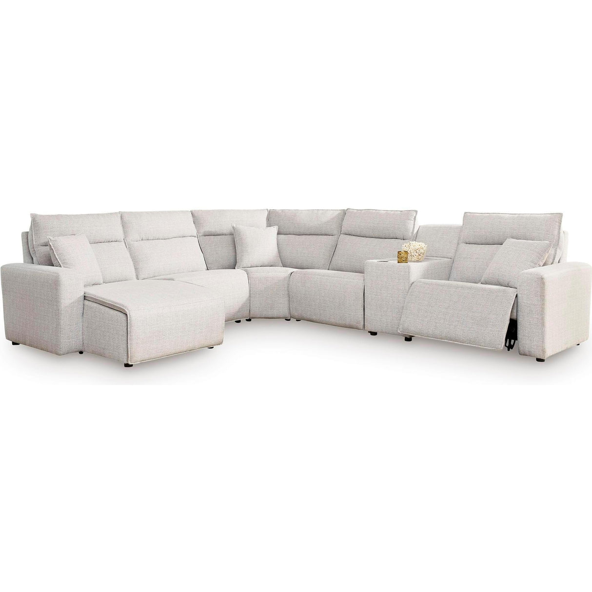 Signature Design by Ashley ModMax II 65907S19 6 pc Power Reclining Sectional with Chaise and Console IMAGE 1