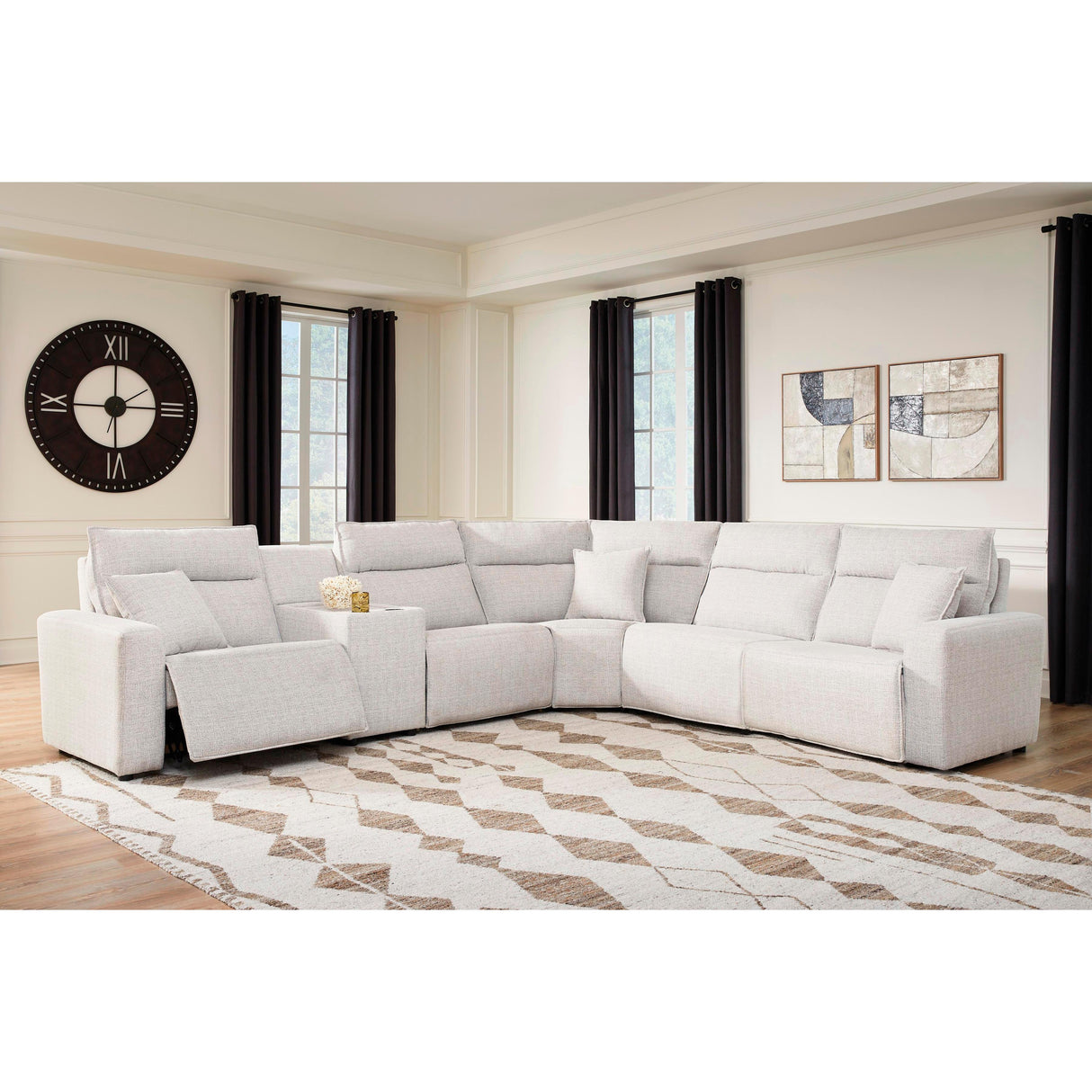 Signature Design by Ashley ModMax II 65907S36 6 pc Reclining Sectional with Console IMAGE 2