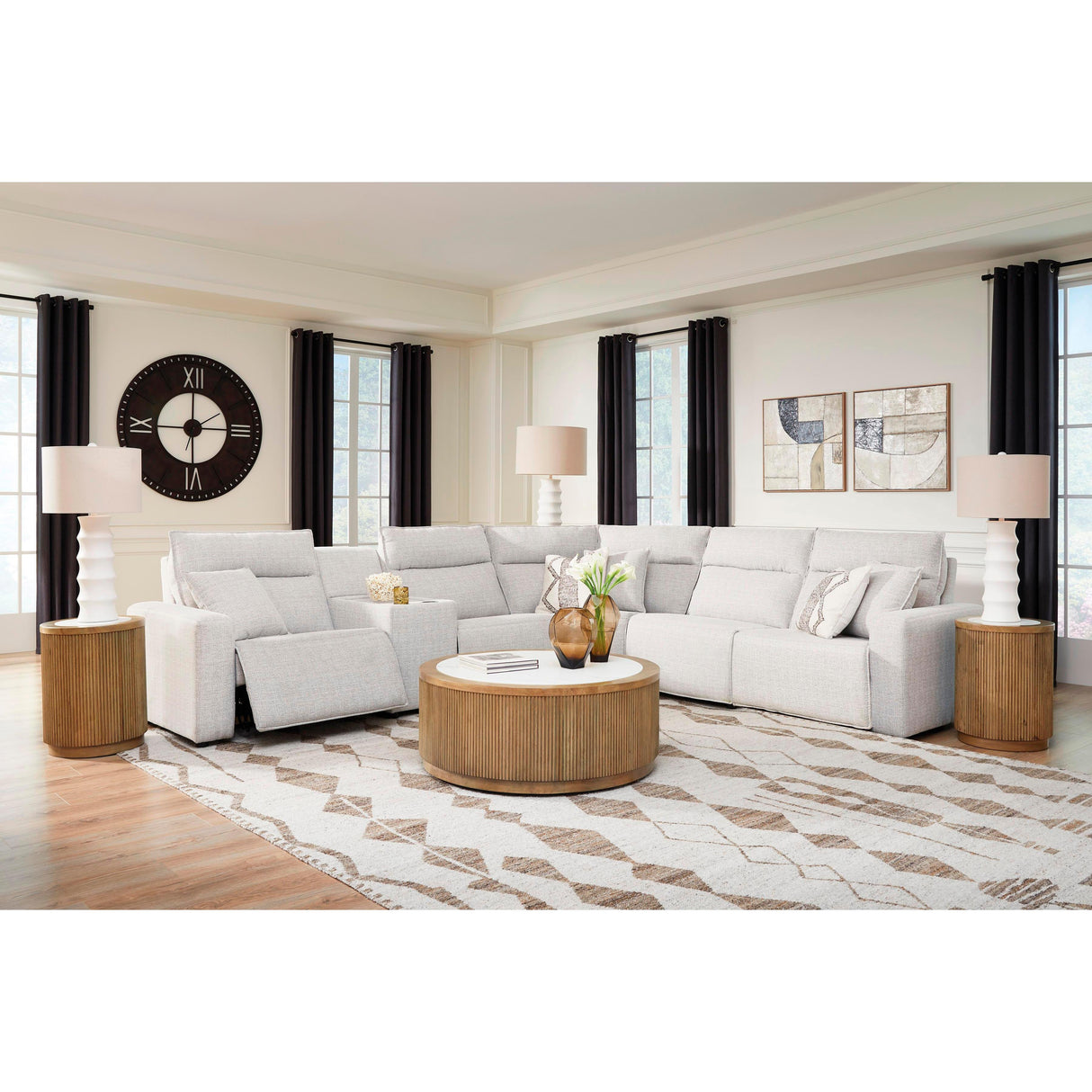 Signature Design by Ashley ModMax II 65907S36 6 pc Reclining Sectional with Console IMAGE 4