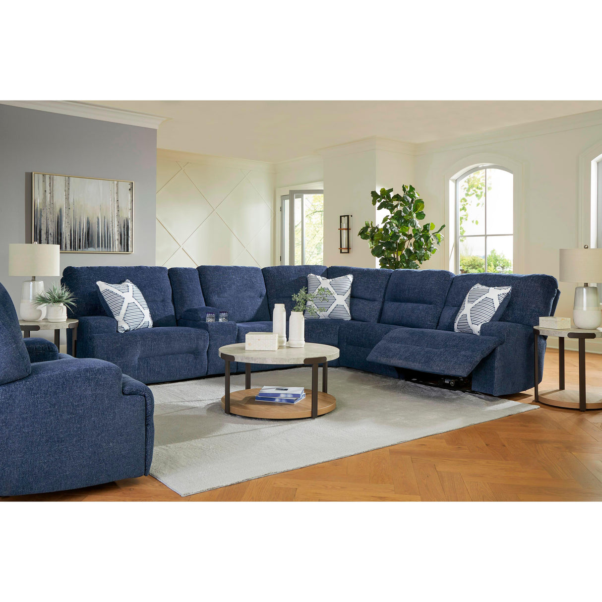 Signature Design by Ashley Acklen Place 93607S15 6 pc Power Reclining Sectional IMAGE 4