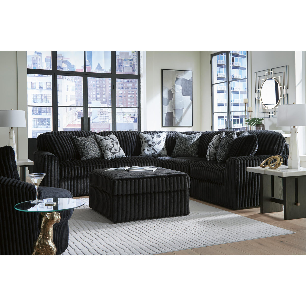 Signature Design by Ashley Midnight-Madness 98103S26 5 pc Sectional IMAGE 6