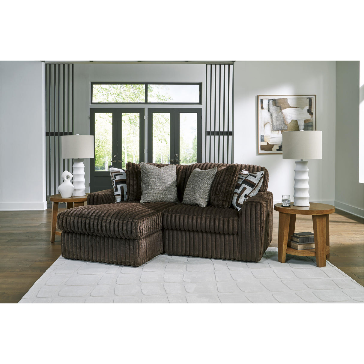 Signature Design by Ashley Midnight-Madness 98104S13 2 pc Sectional with Chaise IMAGE 2
