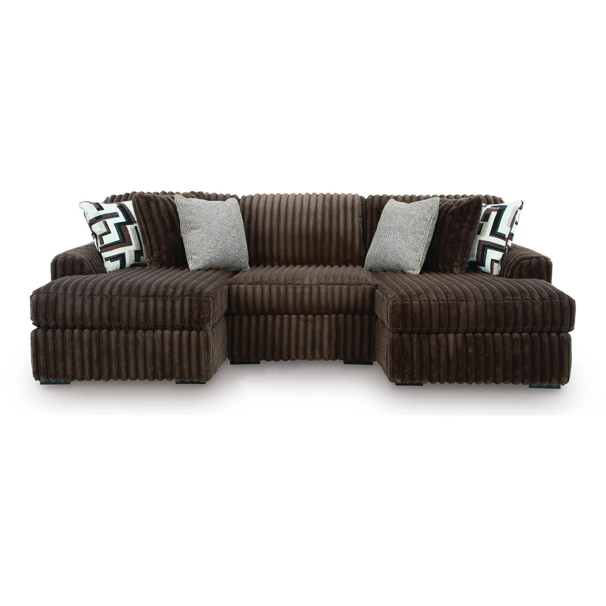 Signature Design by Ashley Midnight-Madness 98104S17 3 pc Double Chaise Sectional IMAGE 1