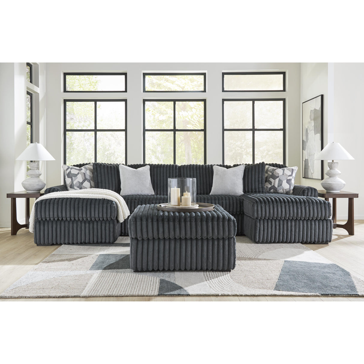 Signature Design by Ashley Midnight-Madness 9810508 Oversized Accent Ottoman IMAGE 12