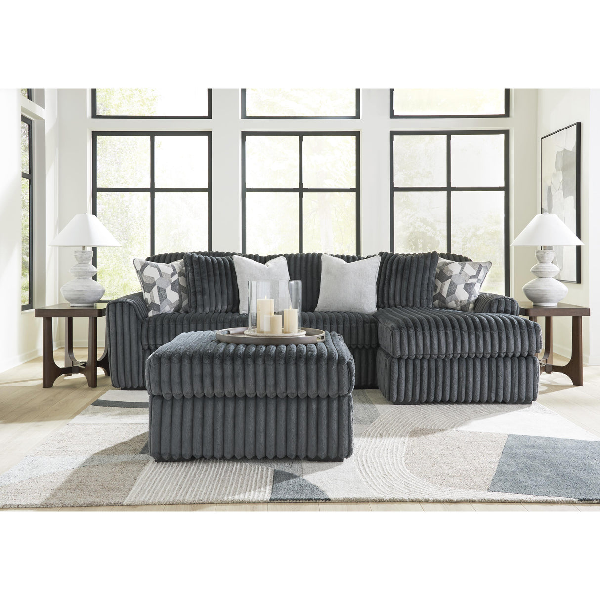 Signature Design by Ashley Midnight-Madness 98105S3 2 pc Sectional Sofa Chaise IMAGE 6