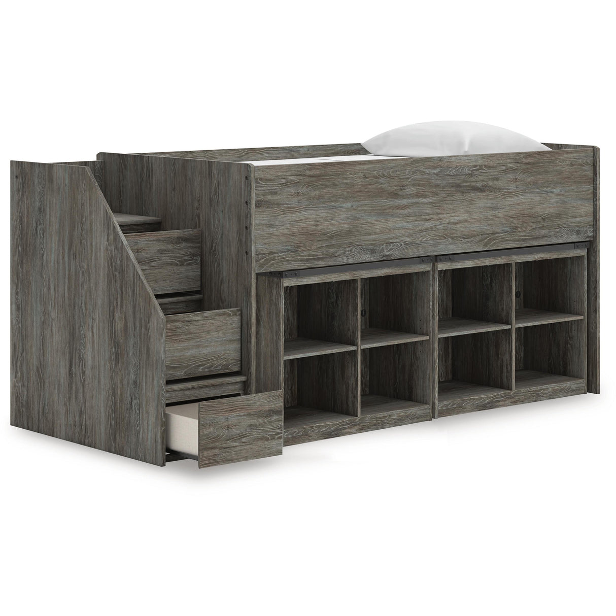 Signature Design by Ashley Frandern B4480B25 Twin Loft Bed with Bookcase Storage IMAGE 2