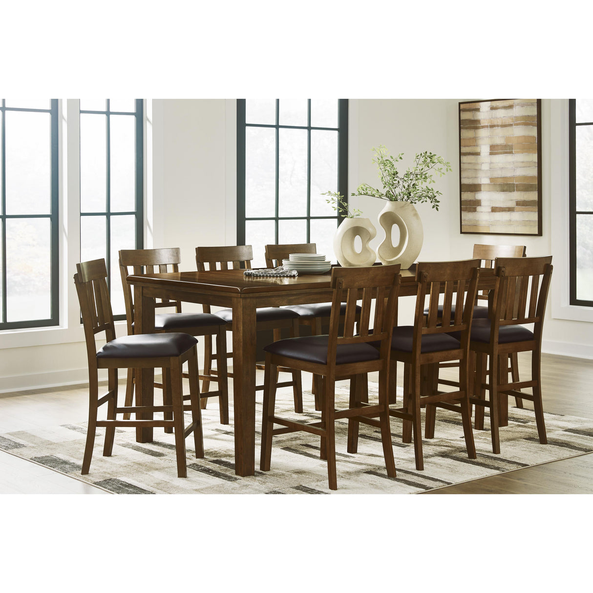 Signature Design by Ashley Ralene D594-32 Dining Room Counter Butterfly Extension Table IMAGE 11