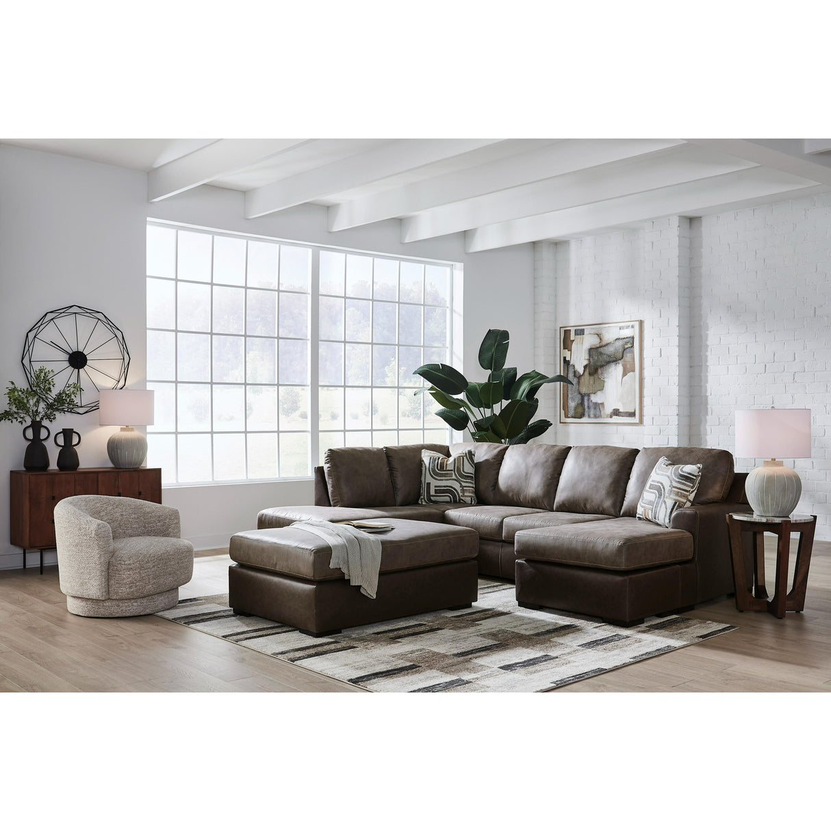 Signature Design by Ashley Castille Way PC62703S4 2 pc Sleeper Sectional with Chaise IMAGE 6