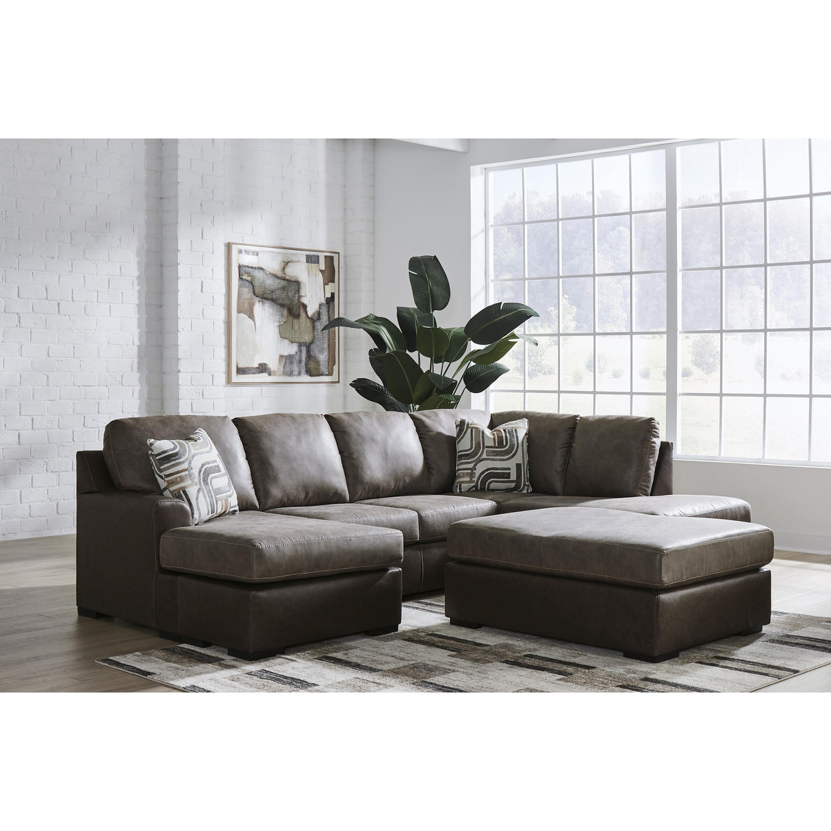 Signature Design by Ashley Castille Way PC62703S5 2 pc Sleeper Sectional with Chaise IMAGE 5