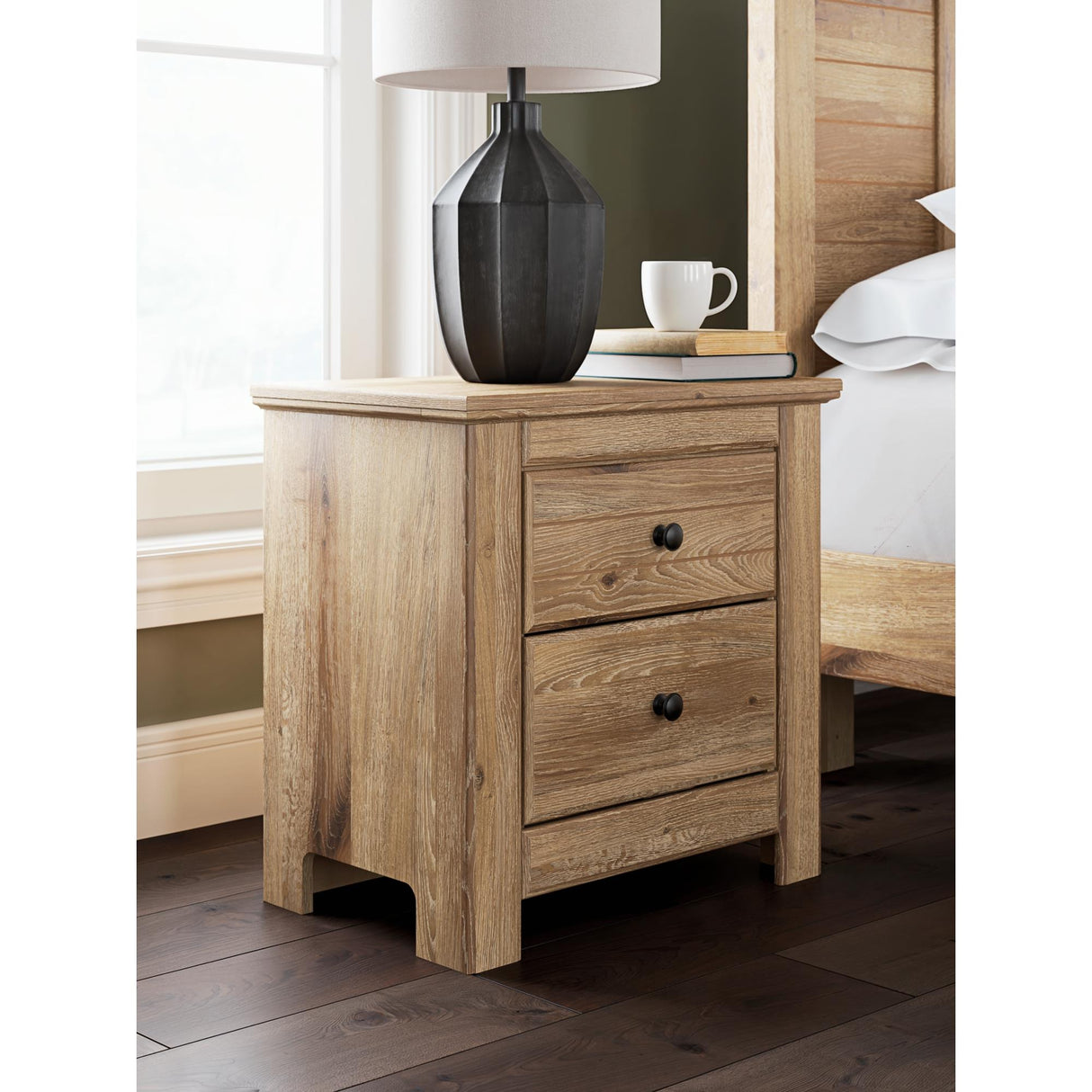 Signature Design by Ashley Makidern PCB1170-92 Two Drawer Night Stand IMAGE 2