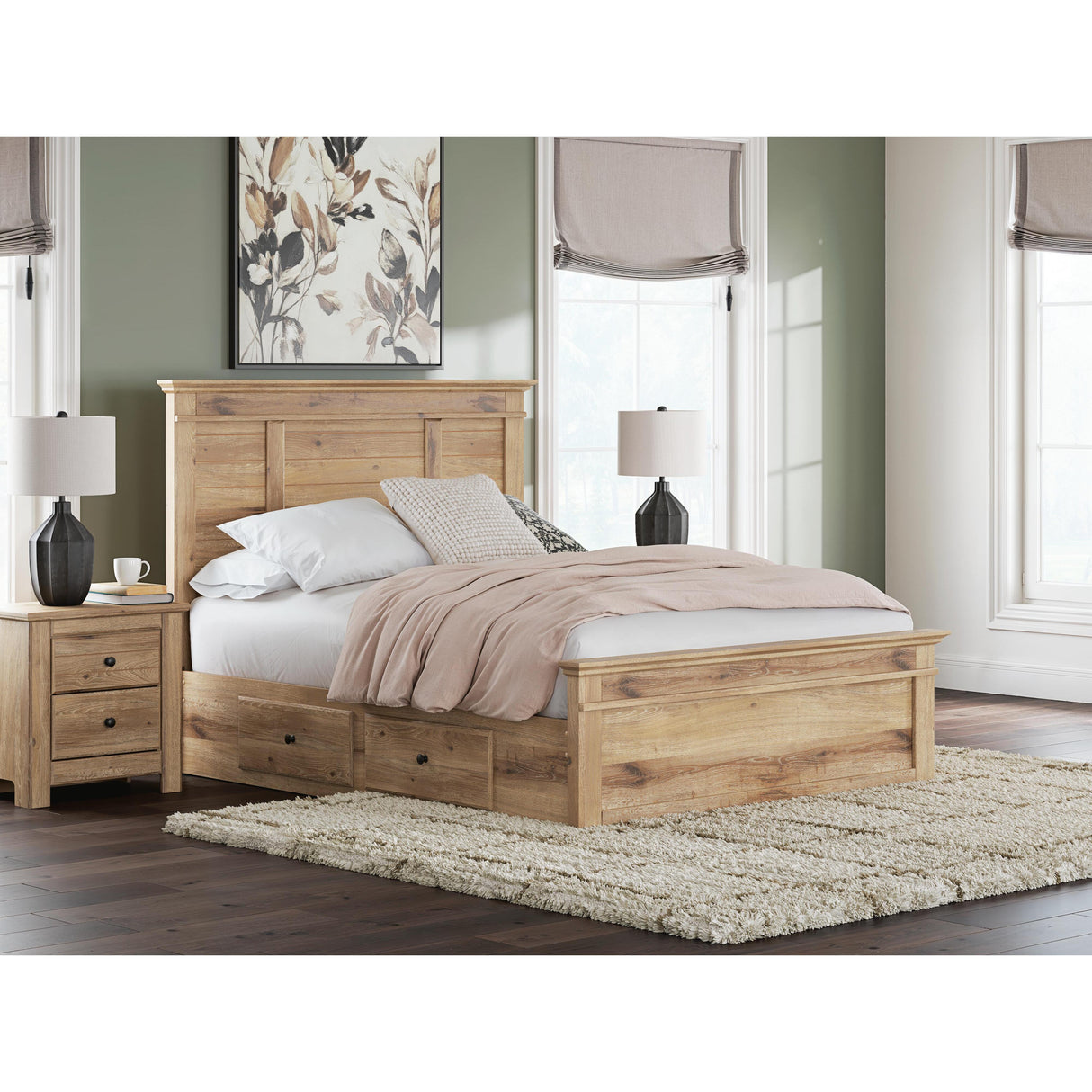Signature Design by Ashley Makidern PCB1170B8 Queen Panel Storage Bed IMAGE 2