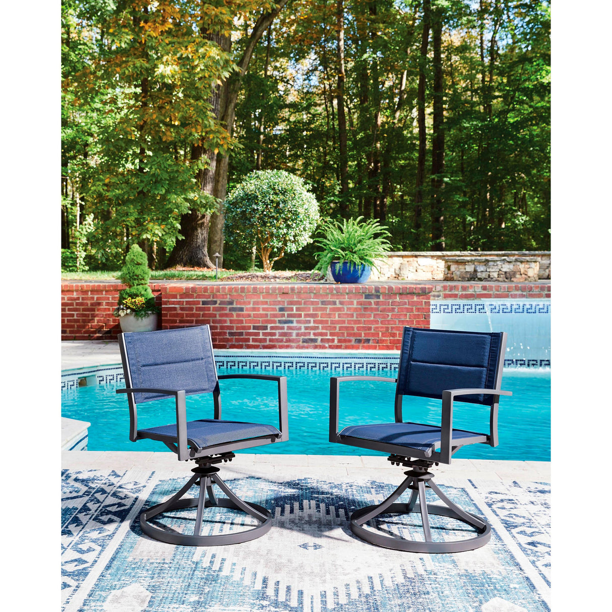 Signature Design by Ashley Rocky Creek PCP326-602A Sling Swivel Chair IMAGE 2