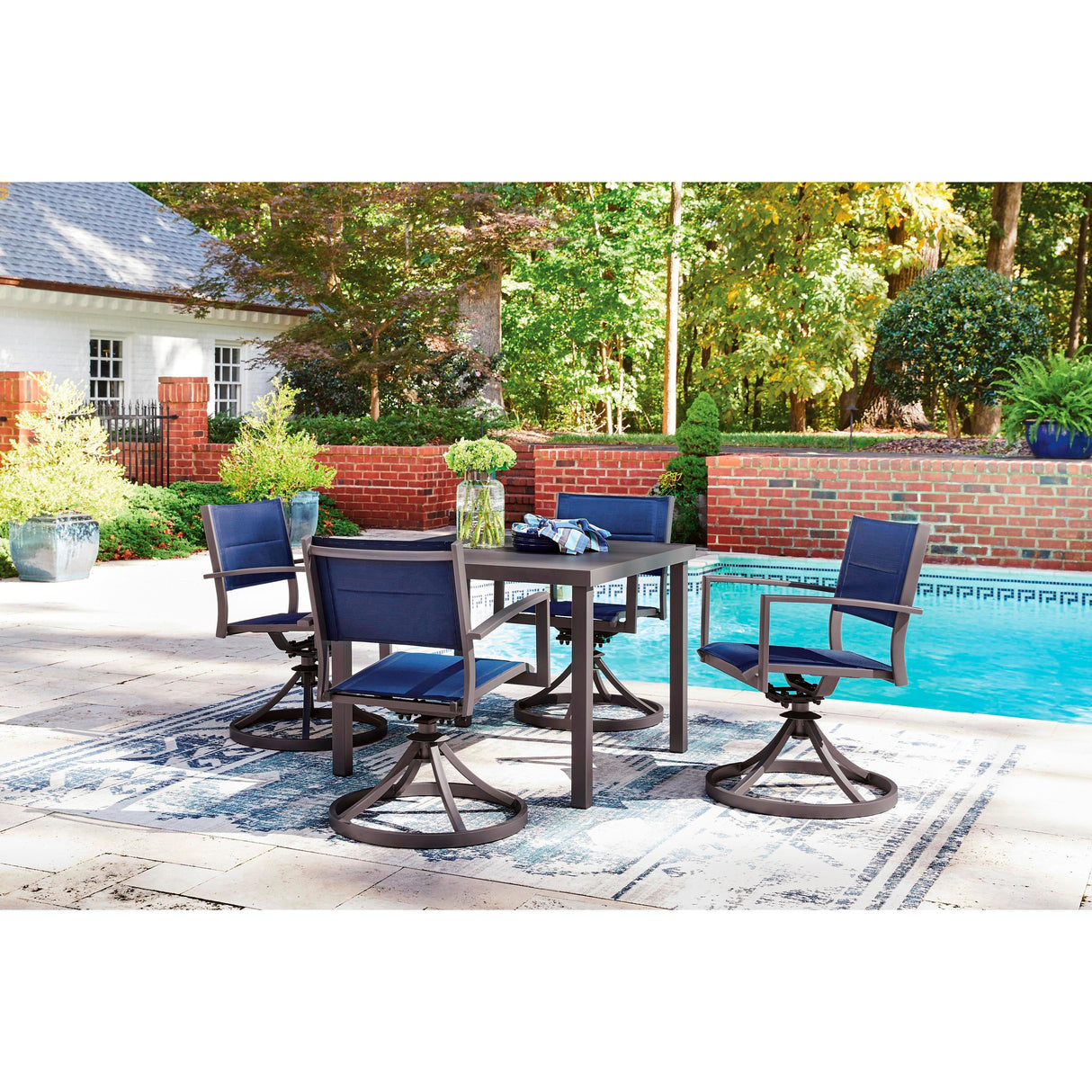 Signature Design by Ashley Rocky Creek PCP326-615 Square Dining Table with Umbrella Option IMAGE 18
