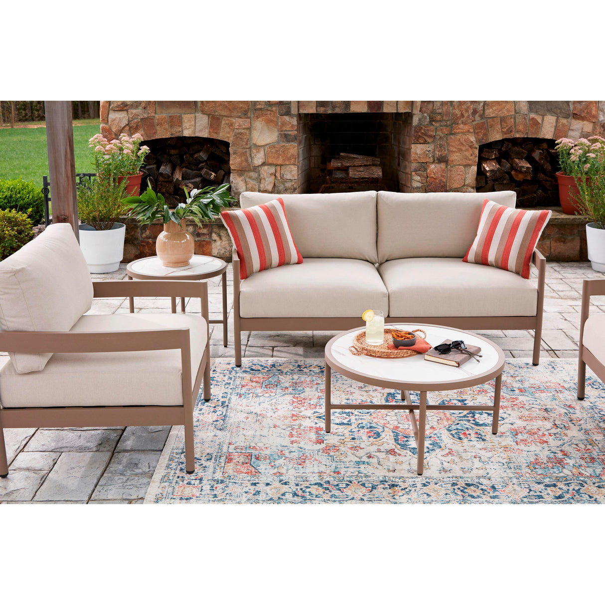Signature Design by Ashley Bluff Trail PCP383-080 Love/Chairs/Tables Set IMAGE 6