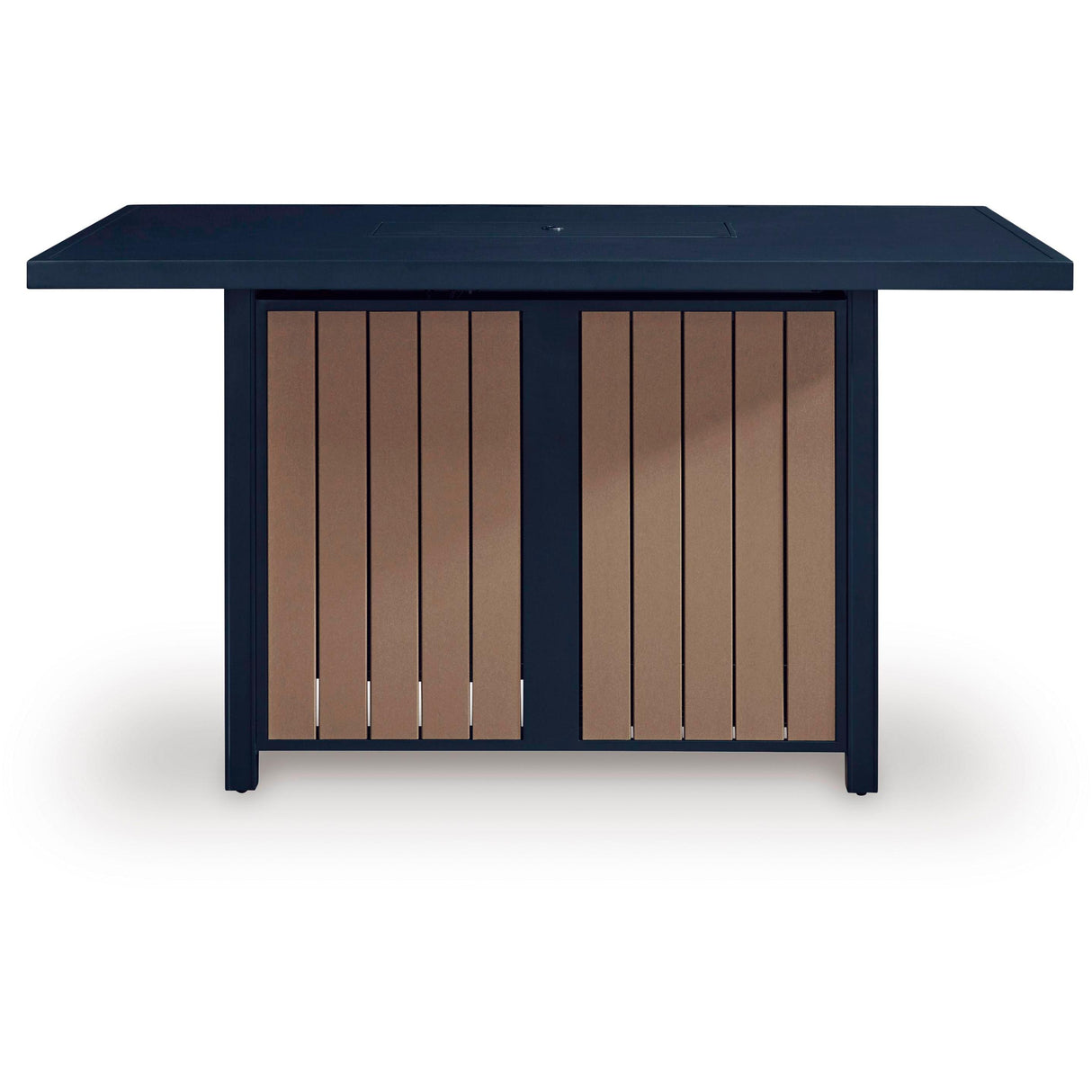 Signature Design by Ashley East Beach PCP587-665 Rectangular Bar Table with Fire Pit IMAGE 4
