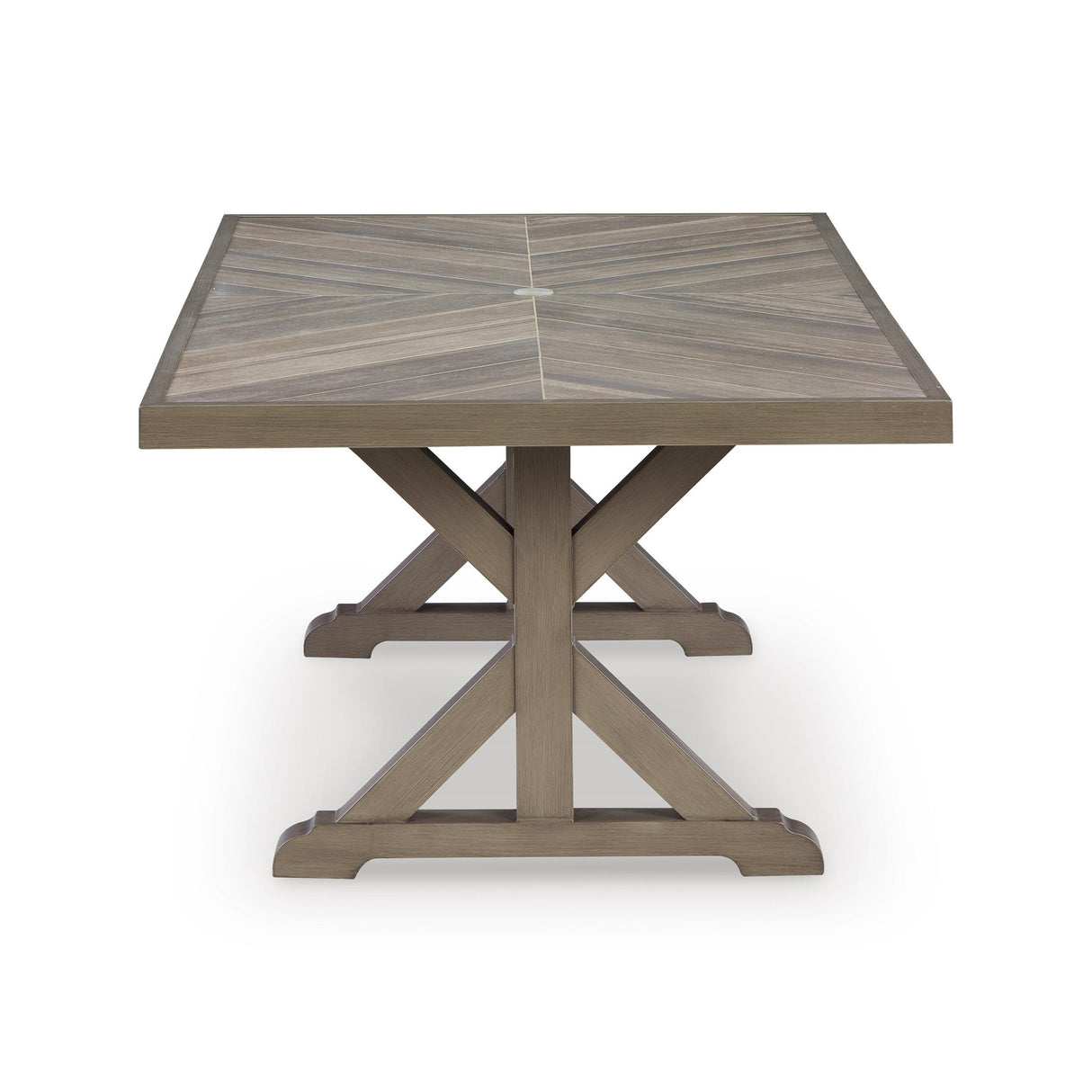 Signature Design by Ashley Laguna Heights PCP790-625 Rectangular Dining Table with Umbrella Option IMAGE 3