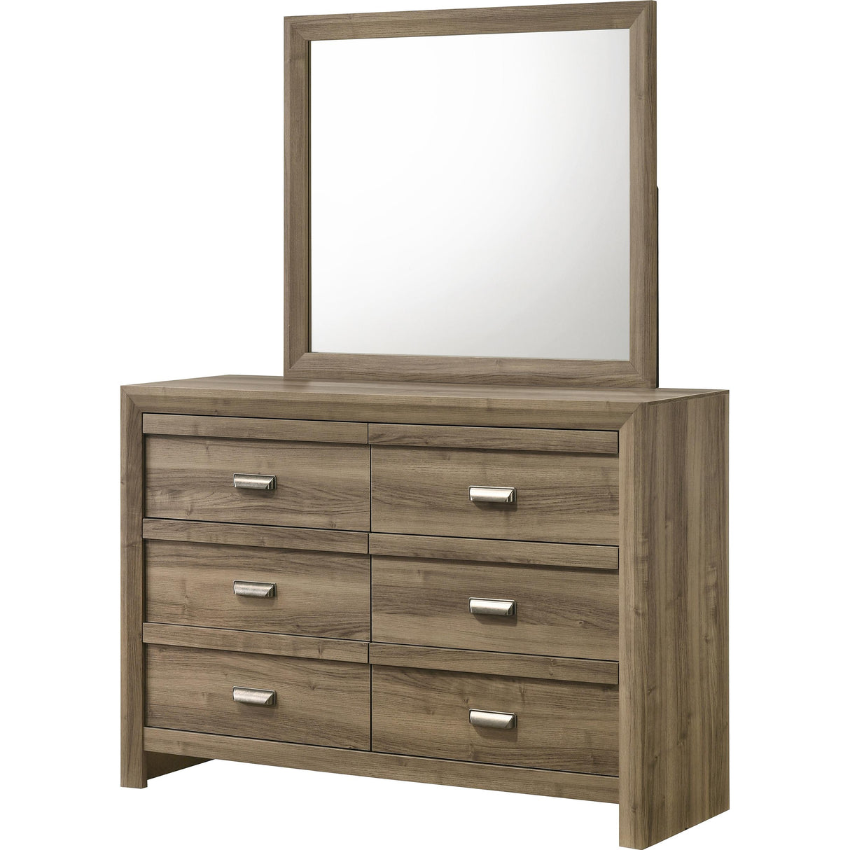 Crown Mark Valor B9332-1 Dresser - Light Brown IMAGE 2