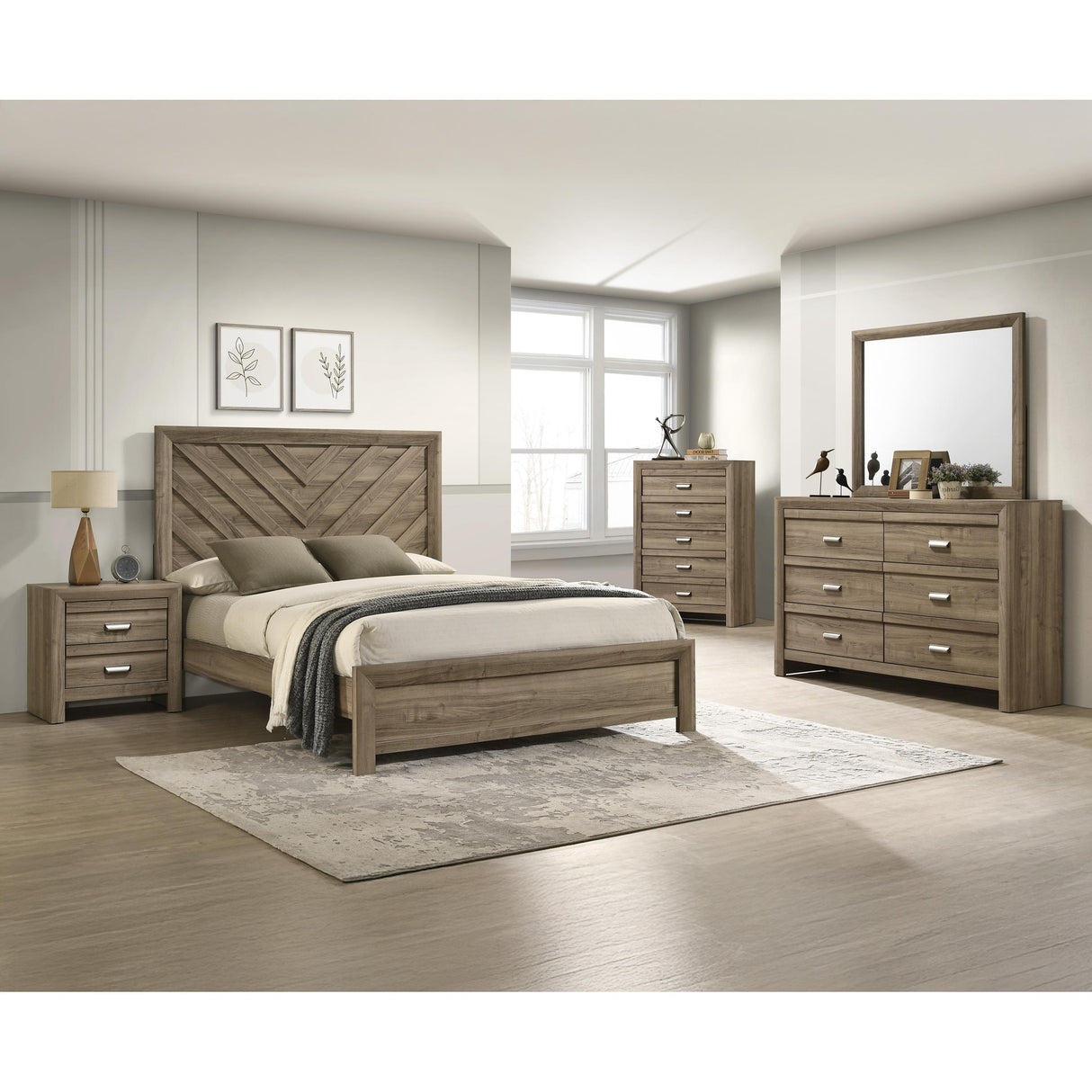 Crown Mark Valor B9332-4 Chest - Light Brown IMAGE 2