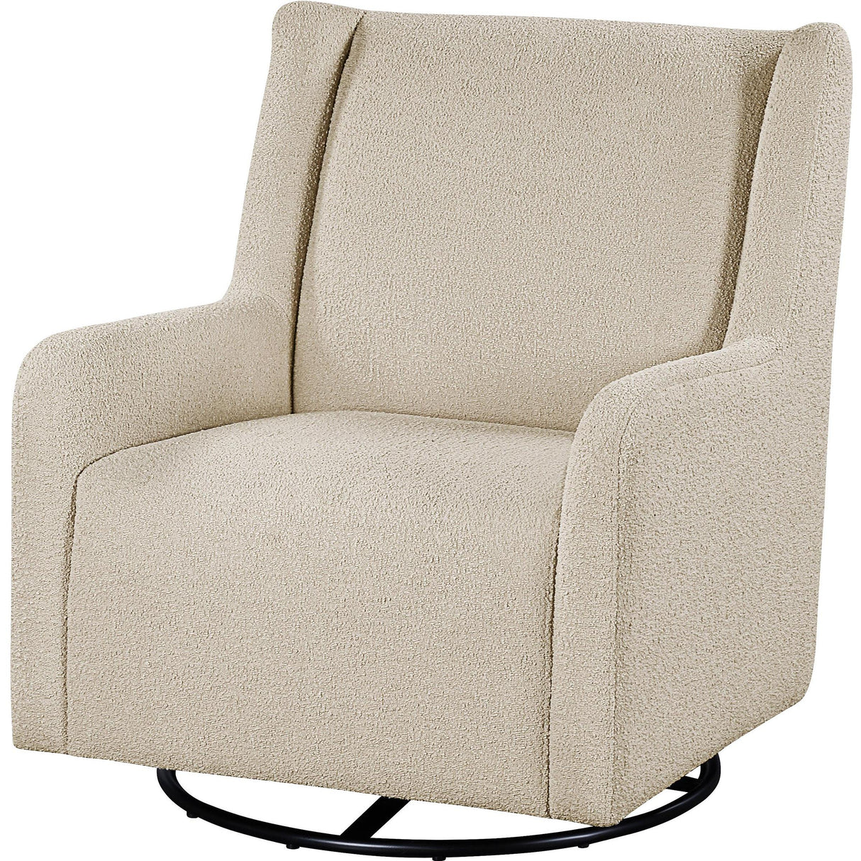 Coaster Furniture Serra 902453 Boucle Upholstered Swivel Glider - Sandy Beige IMAGE 4