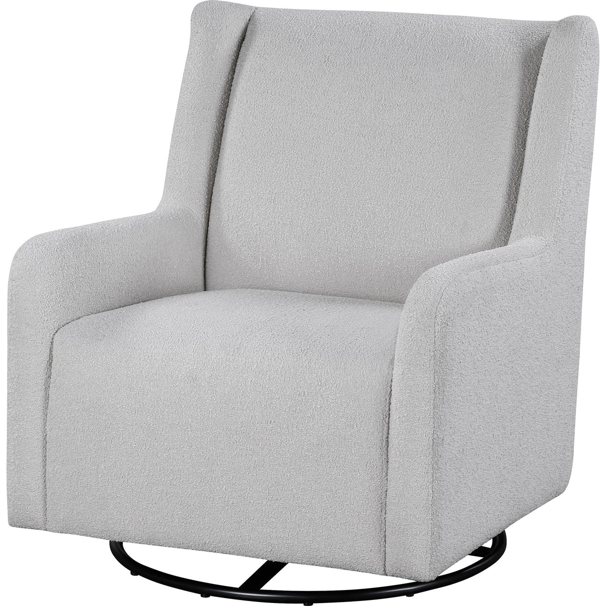 Coaster Furniture Serra 902454 Boucle Upholstered Swivel Glider - Dove Grey IMAGE 4