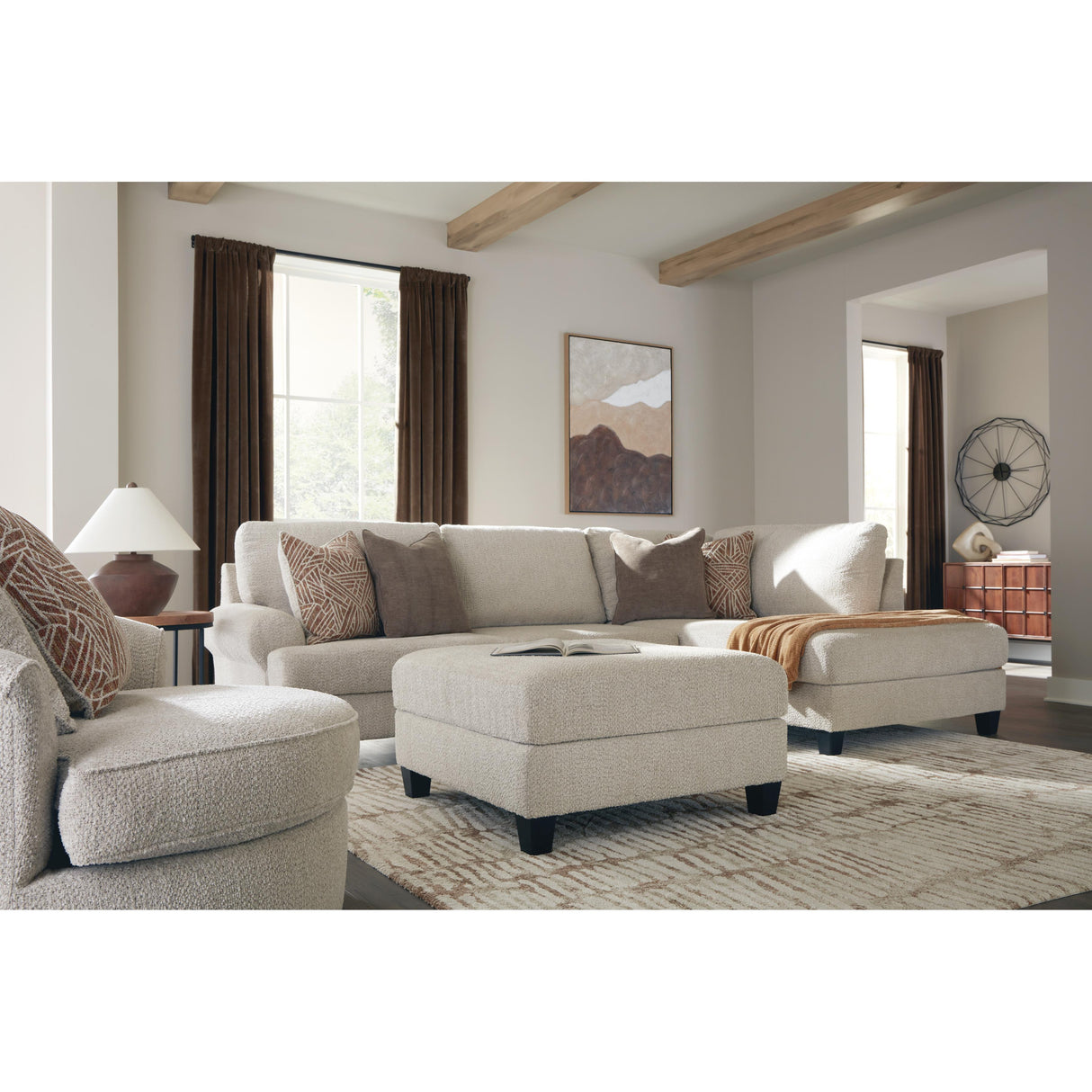 Benchcraft Steelwater Retreat Fabric Ottoman 6670408 IMAGE 4
