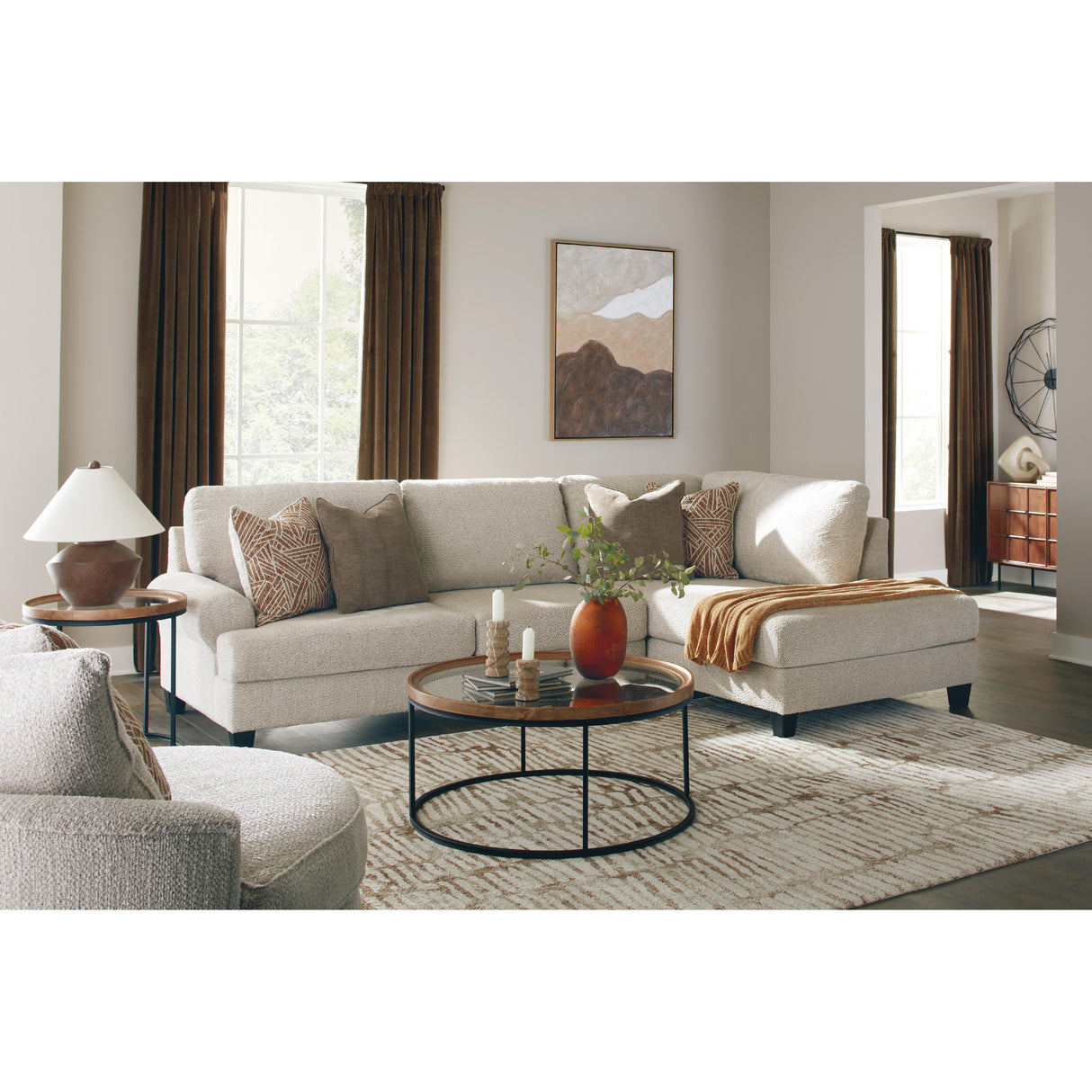 Benchcraft Steelwater Retreat Swivel Fabric Accent Chair 6670421 IMAGE 5