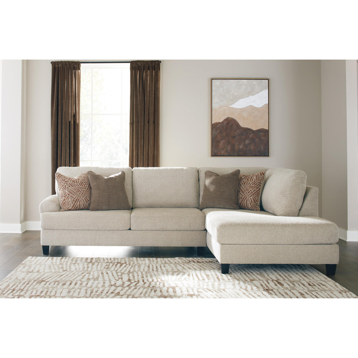 Benchcraft Steelwater Retreat Fabric 2 pc Sectional 6670466/6670417 IMAGE 2