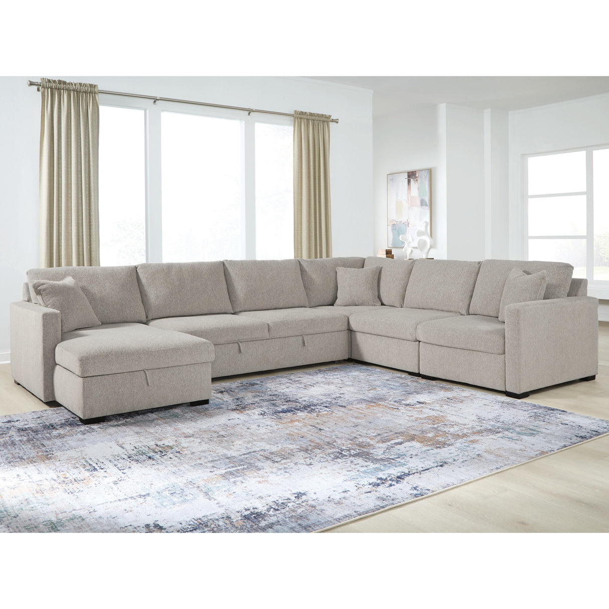 Benchcraft ModMax Luxe Fabric Sleeper Sectional 6860516S/6860546/6860565/6860571/6860577 IMAGE 2