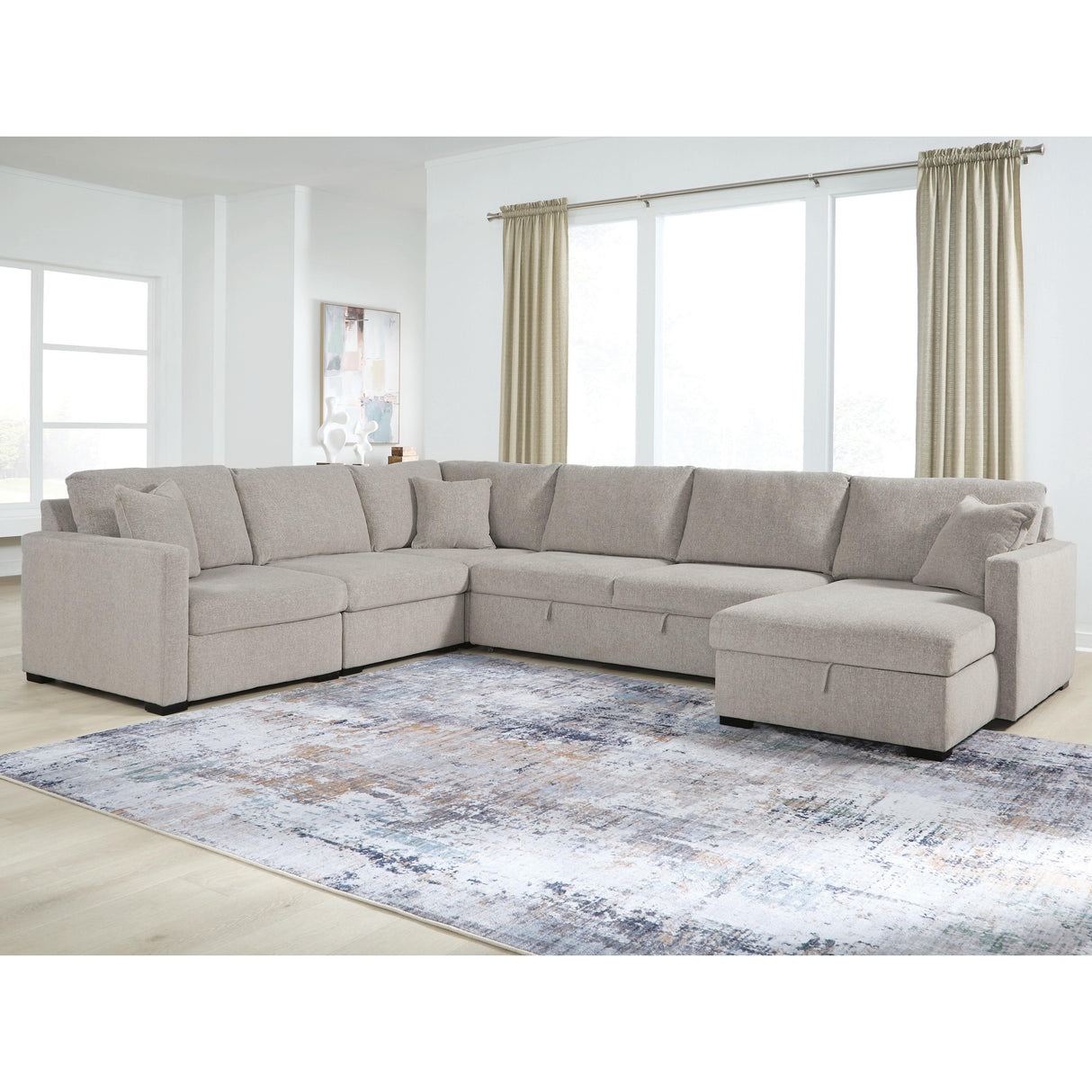Benchcraft ModMax Luxe Fabric Sleeper Sectional 6860517S/6860546/6860564/6860571/6860577 IMAGE 2
