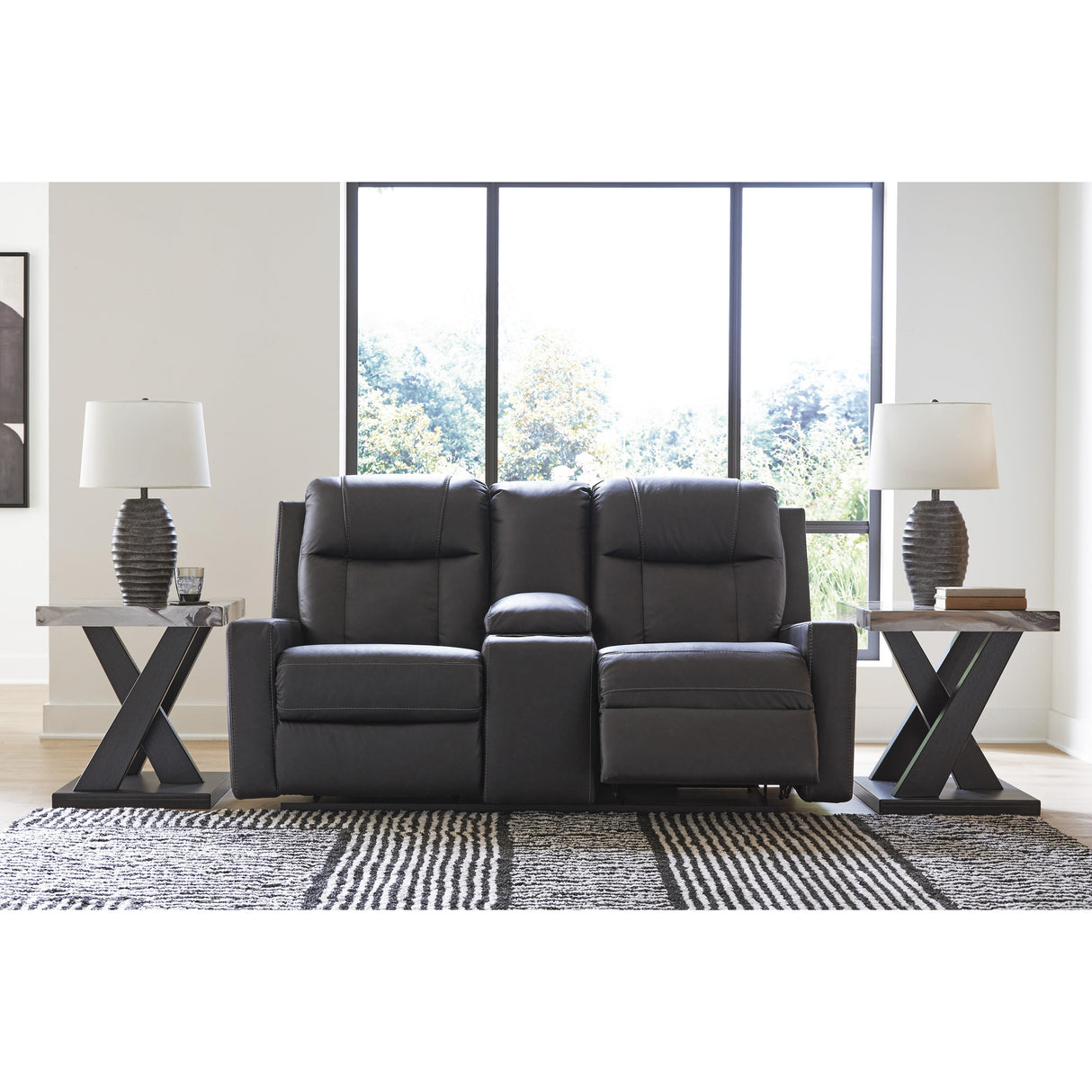 Benchcraft Mackmenville Reclining Loveseat with Console 7471394 IMAGE 6