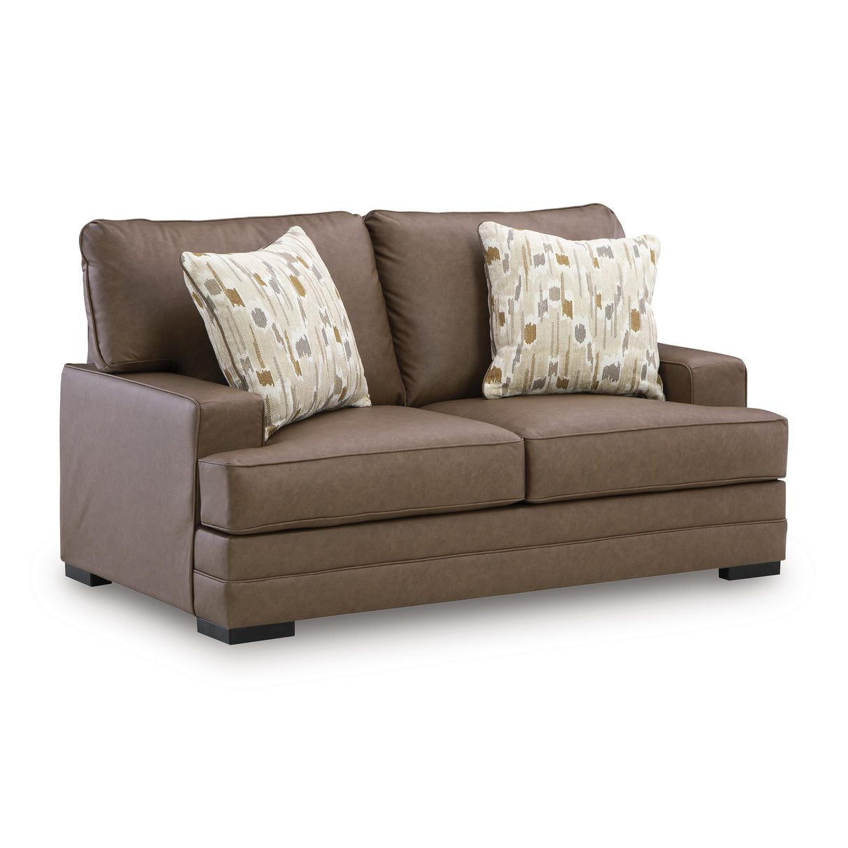 Benchcraft VillaCourt Stationary Leather Look Loveseat 7490935 IMAGE 1