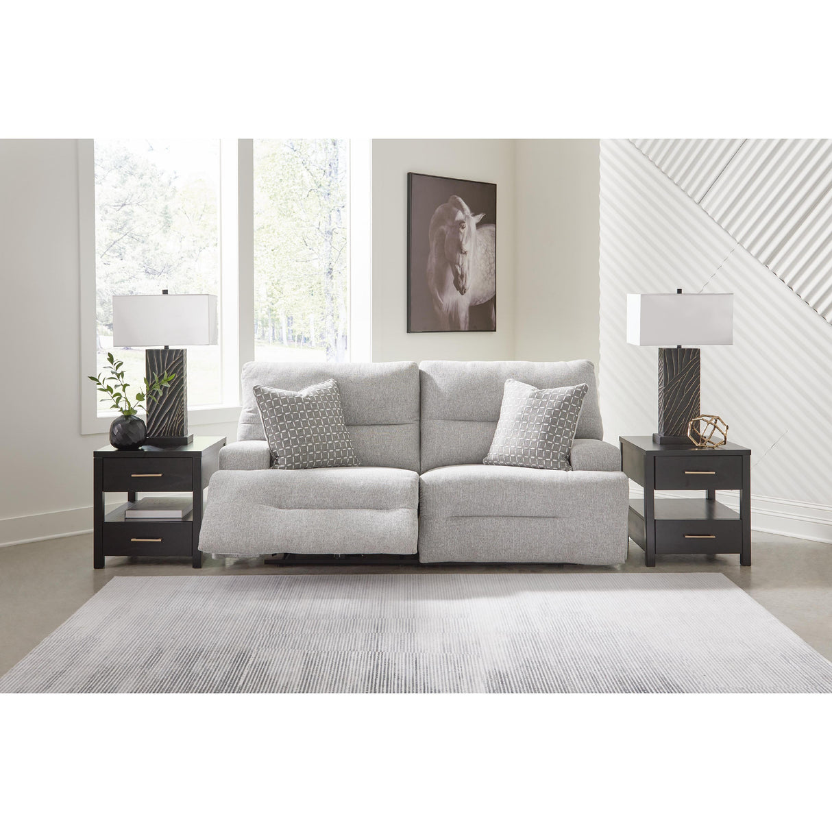 Signature Design by Ashley Acklen Place Power Reclining Fabric Loveseat 9360558/9360562 IMAGE 2