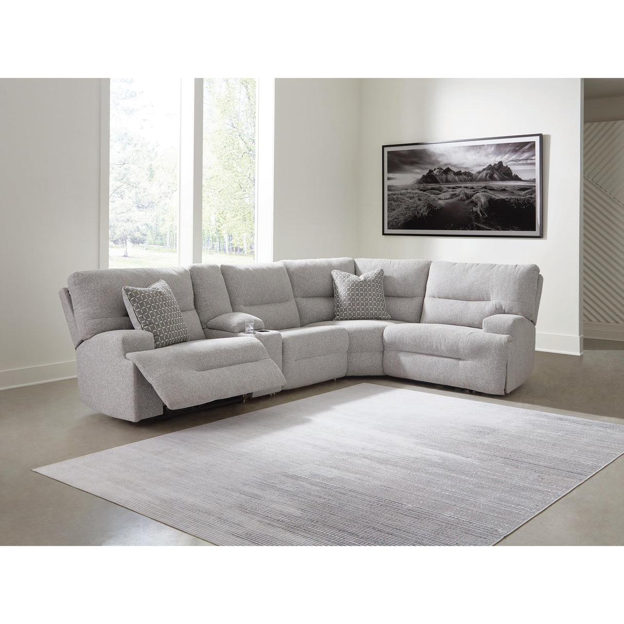 Signature Design by Ashley Acklen Place Power Reclining Fabric 5 pc Sectional 9360531/9360557/9360558/9360562/9360577 IMAGE 3