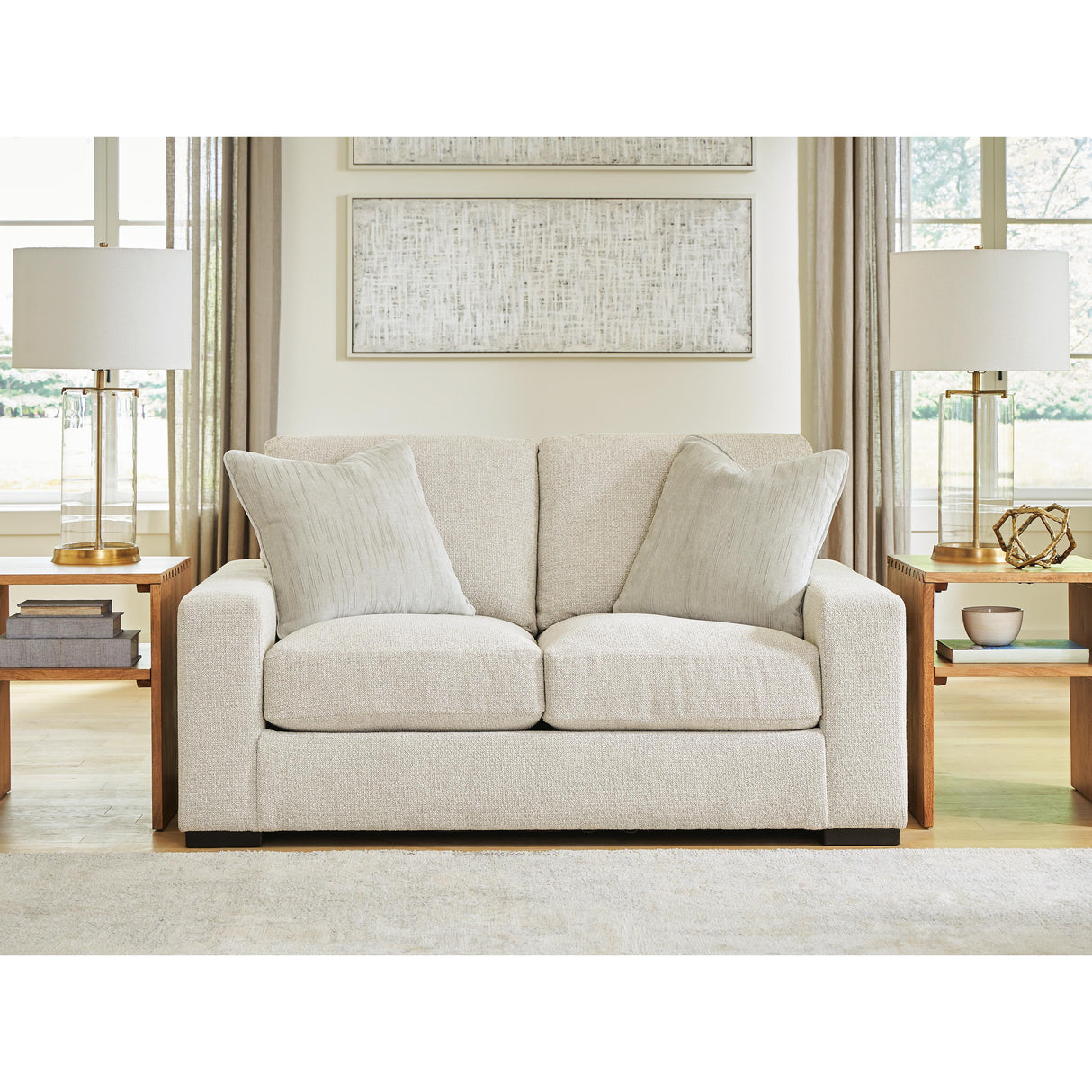 Signature Design by Ashley Conlee-Pike Stationary Fabric Loveseat PC8131035 IMAGE 2