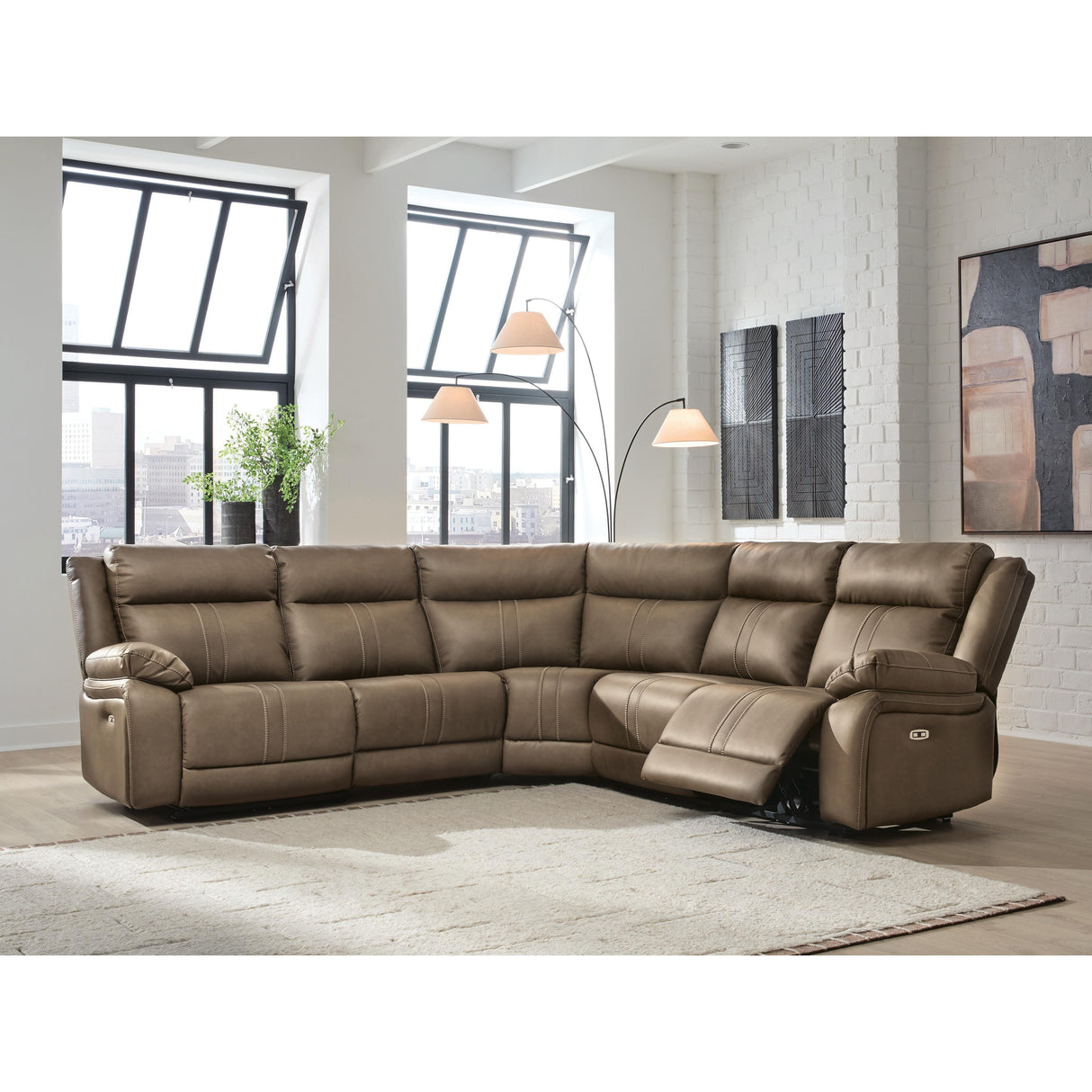 Signature Design by Ashley Max-Momentum Power Reclining 5 pc Sectional PC8230546/PC8230546/PC8230558/PC8230562/PC8230577 IMAGE 4