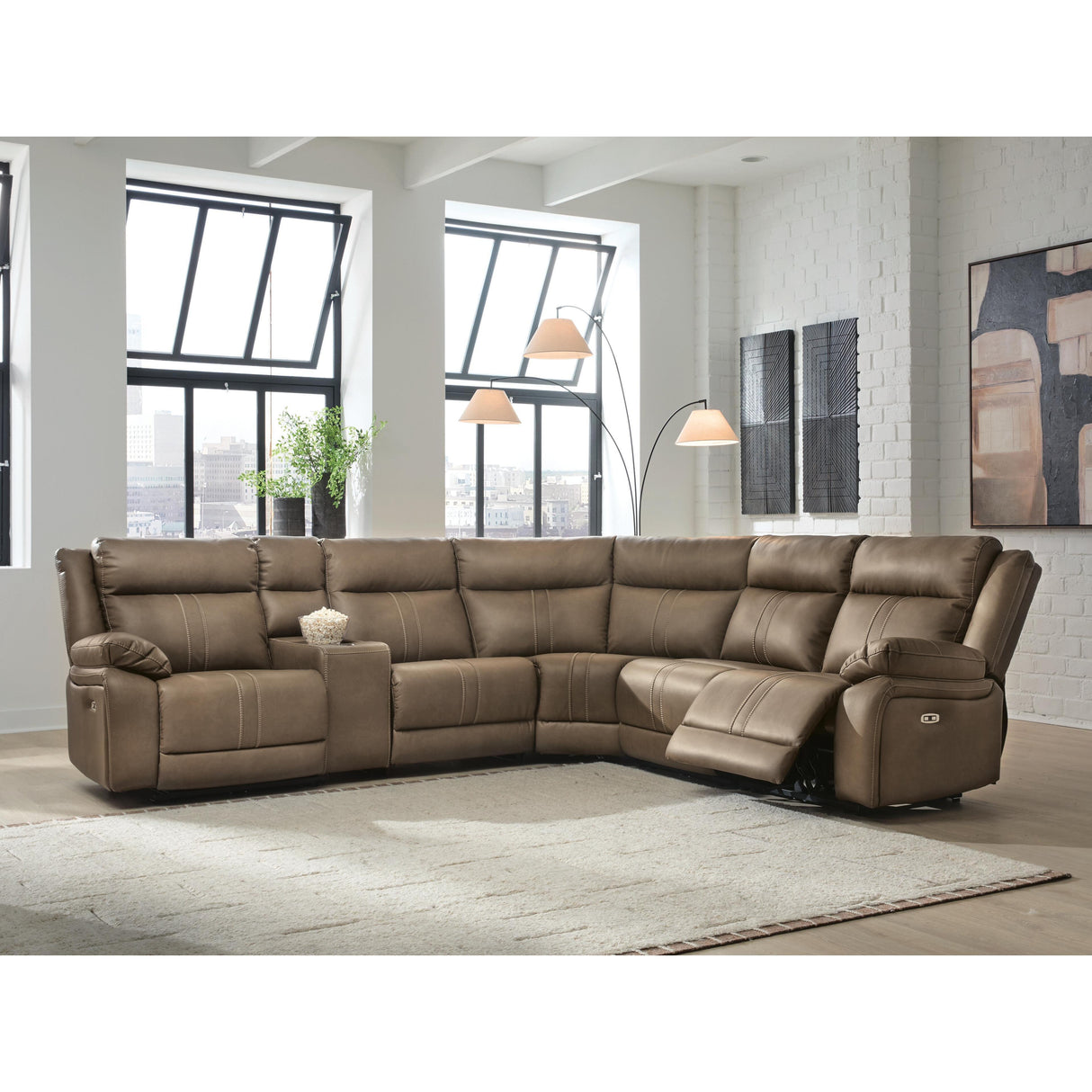 Signature Design by Ashley Max-Momentum Power Reclining 6 pc Sectional PC8230546/PC8230546/PC8230558/PC8230560/PC8230562/PC8230577 IMAGE 2