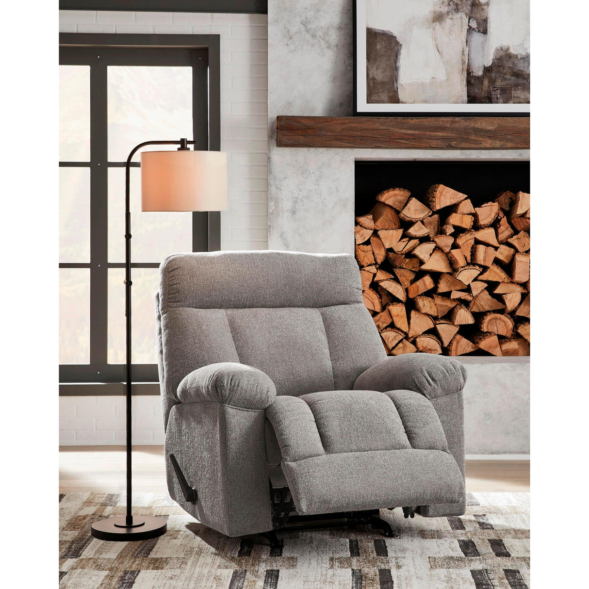 Signature Design by Ashley Hoyne Park Rocker Fabric Recliner PC8281625 IMAGE 6