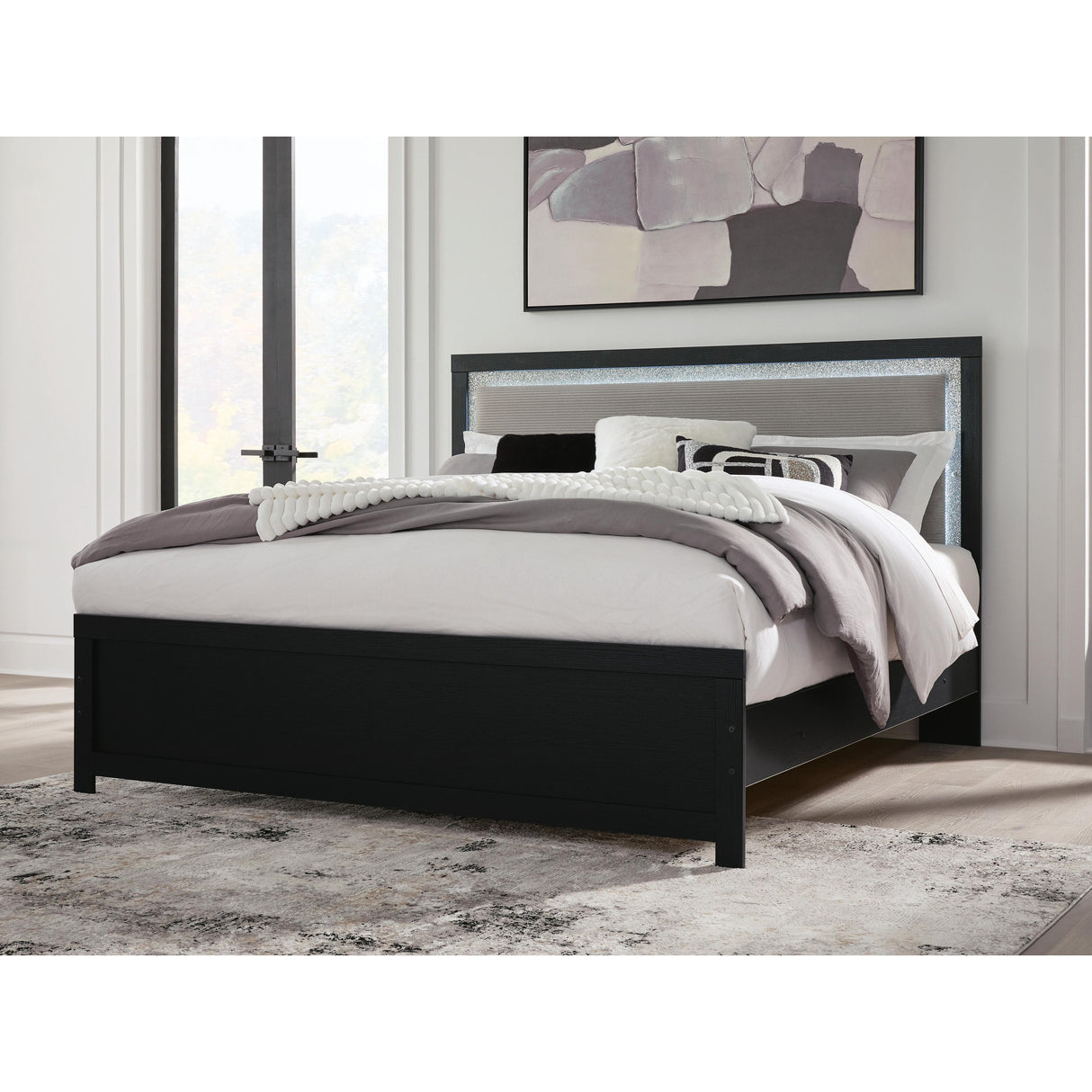 Signature Design by Ashley Maeling King Upholstered Panel Bed PCB1115-56/PCB1115-58/PCB1115-97 IMAGE 2