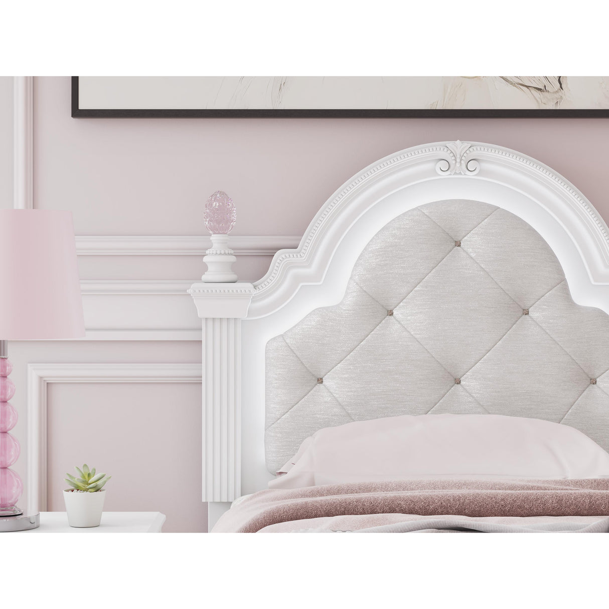 Signature Design by Ashley Kozlani Twin Upholstered Panel Bed PCB1819-153/PCB1819-52/PCB1819-83 IMAGE 8