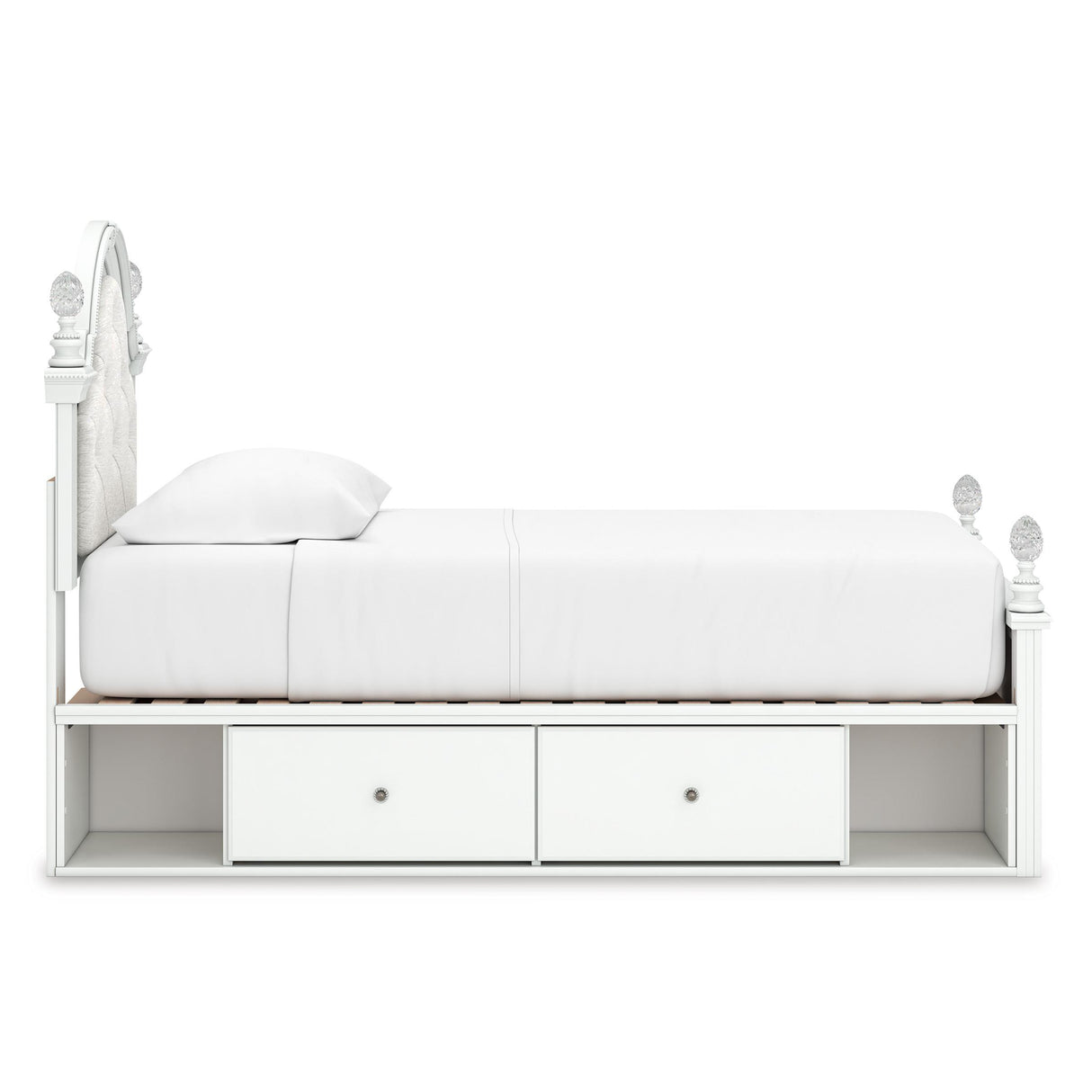 Signature Design by Ashley Kozlani Twin Upholstered Panel Bed with Storage PCB1819-153/PCB1819-52/PCB1819-150/B100-11 IMAGE 4