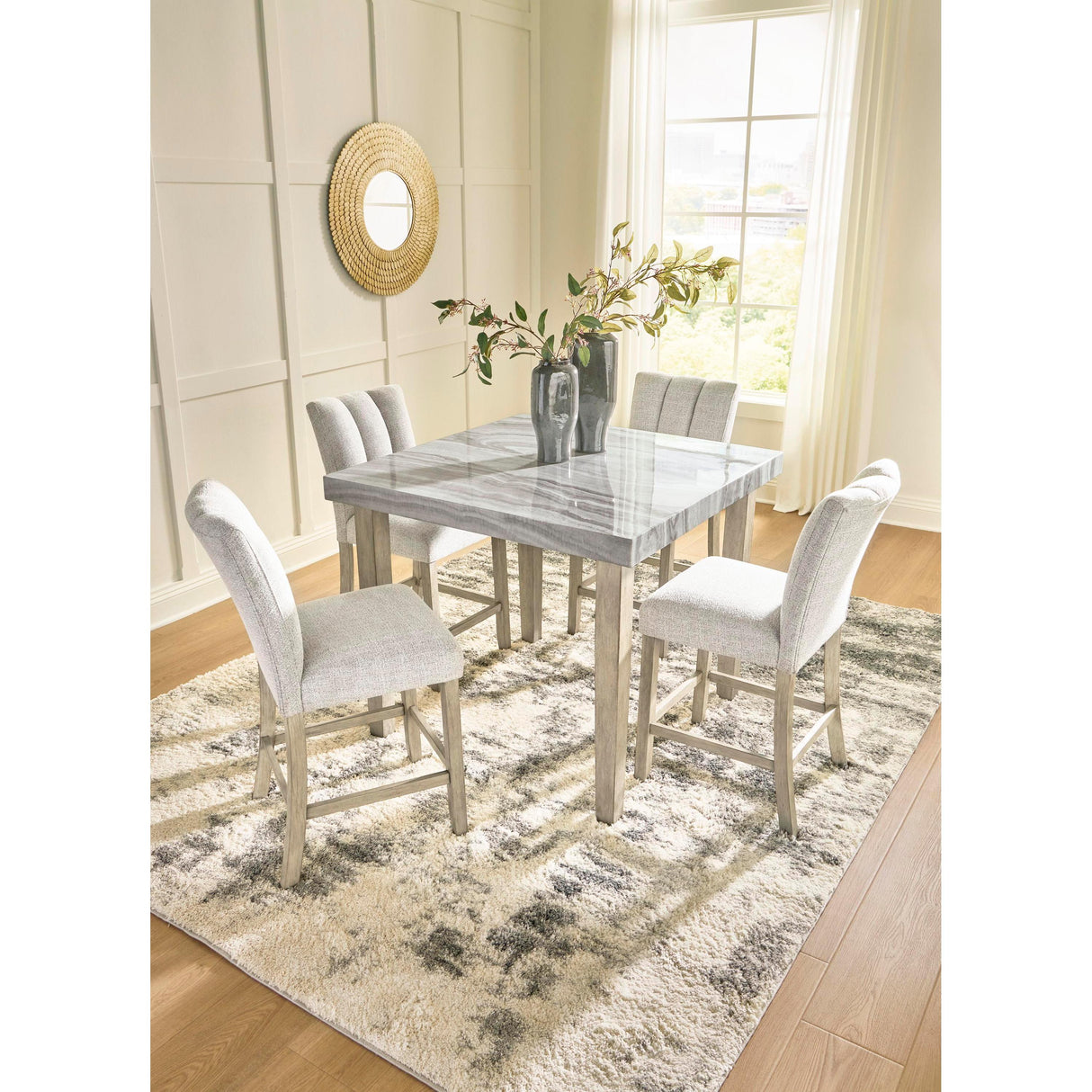 Signature Design by Ashley Square Larawyn Counter Height Dining Table PCD575-13 IMAGE 8