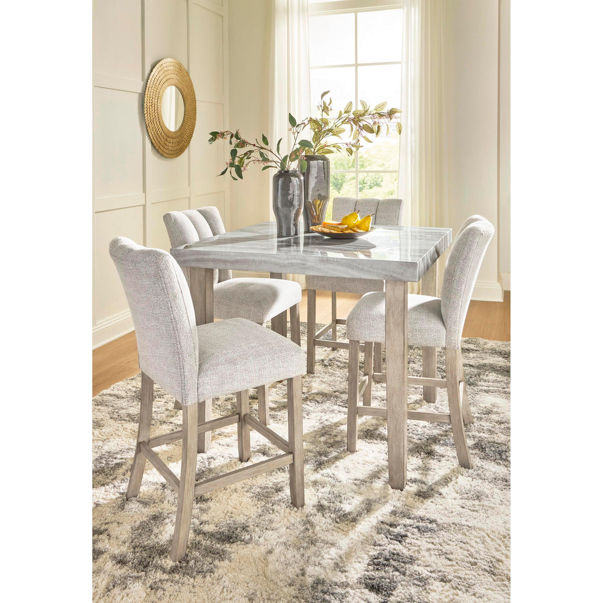 Signature Design by Ashley Square Larawyn Counter Height Dining Table PCD575-13 IMAGE 9