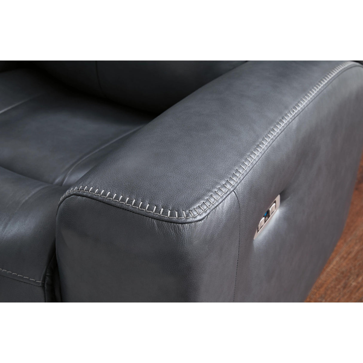 Signature Design by Ashley Next Move Power Reclining Leather Match Loveseat with Console PCU1210018 IMAGE 6