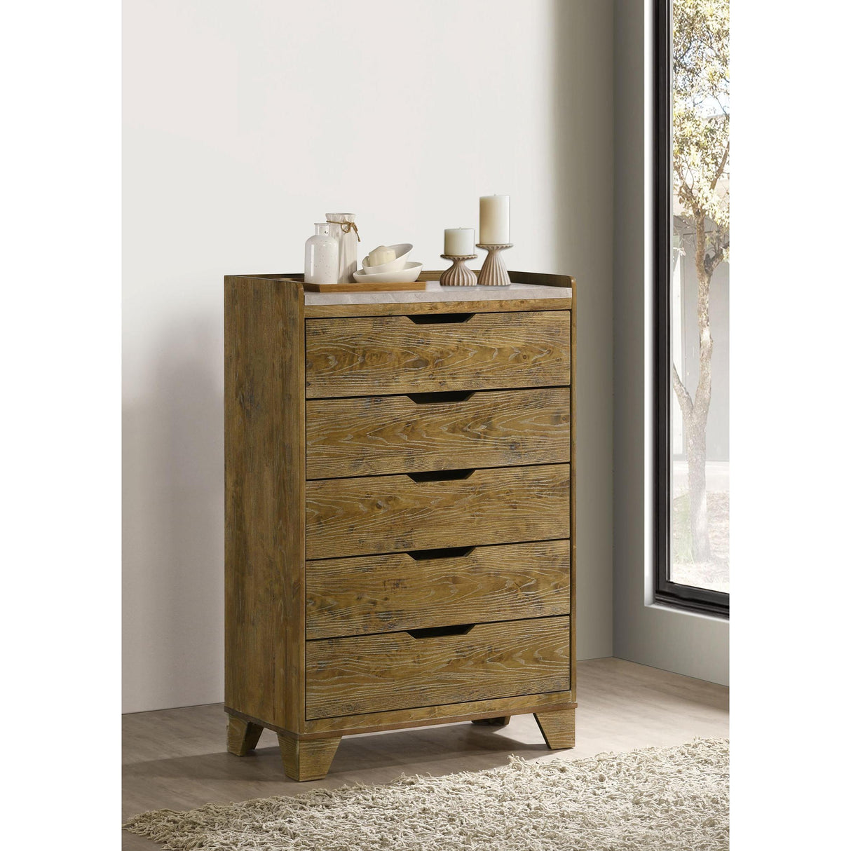 Coaster Furniture Henderson 5-Drawer Chest 222975 IMAGE 2