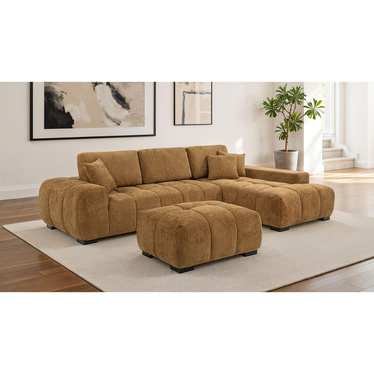 Coaster Furniture Octavia Fabric Ottoman 509344 IMAGE 5