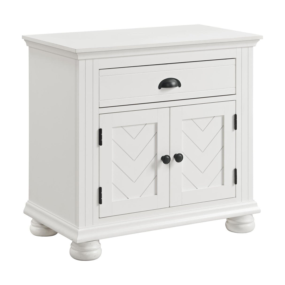 Elements International Kona B-9340-7-NS 1-Drawer Nightstand IMAGE 1