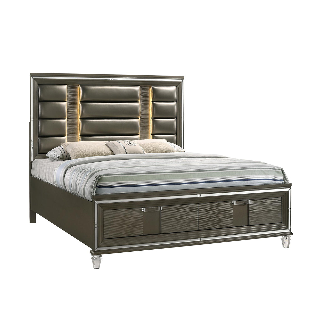 Elements International Twenty Nine TN600KB 2-Drawer King Storage Bed IMAGE 1