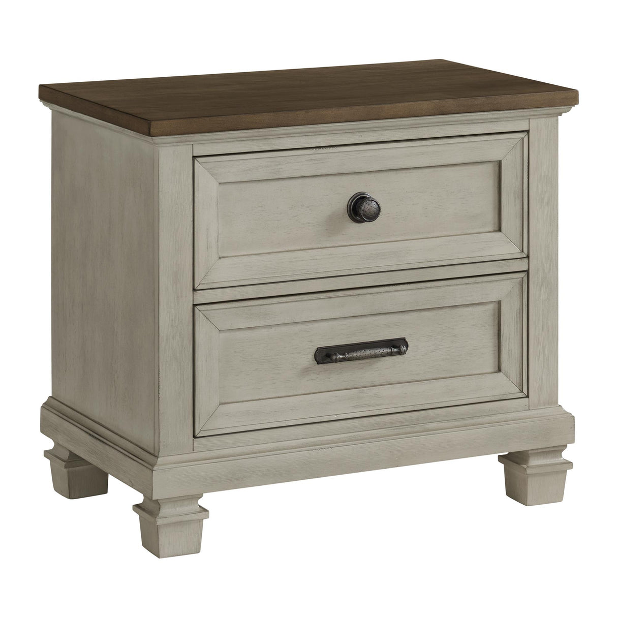 Elements International Farmington B-9890-7-NS 2-Drawer Nightstand IMAGE 1